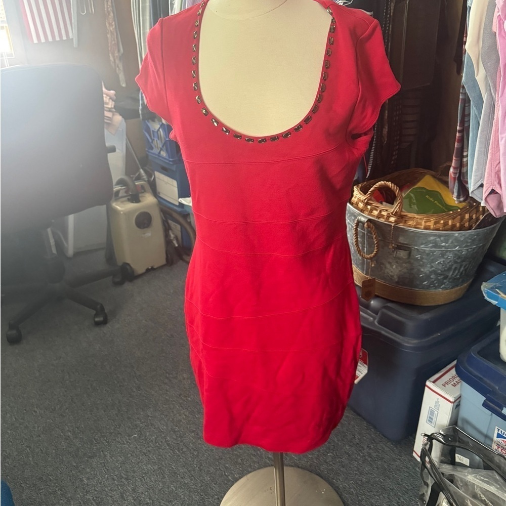 INC International Concepts Vibrant Red Dress